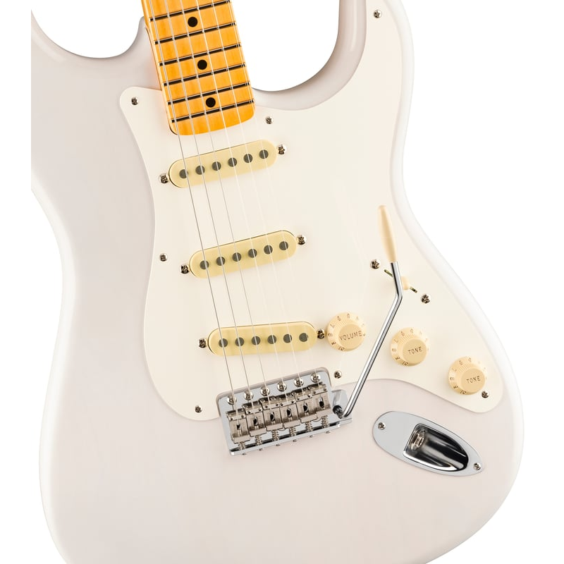 Fender USA Eric Johnson Stratocaster, Maple Fingerboard (White Blonde) Electric Guitar