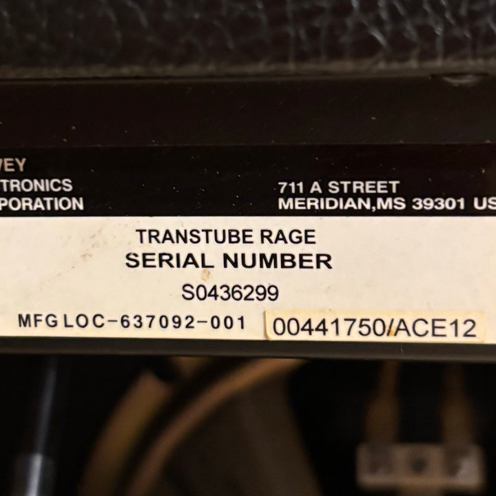 Peavey - Transtube Rage 15B Guitar Combo Amp (Red Line) w/1x8" Blue Marvel Speaker - USED