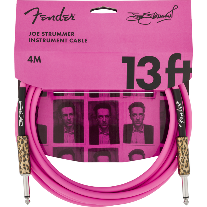 Fender  Joe Strummer 13' Instrument Cable - Pink Leopard