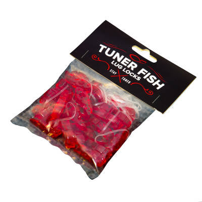TFRD24- Tuner Fish Lug Locks- Red 24 Pack