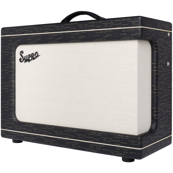 Supro 1630RCBLK Ambassador Custom 2 x 10-inch 50-watt Tube Combo Amplifier - Black