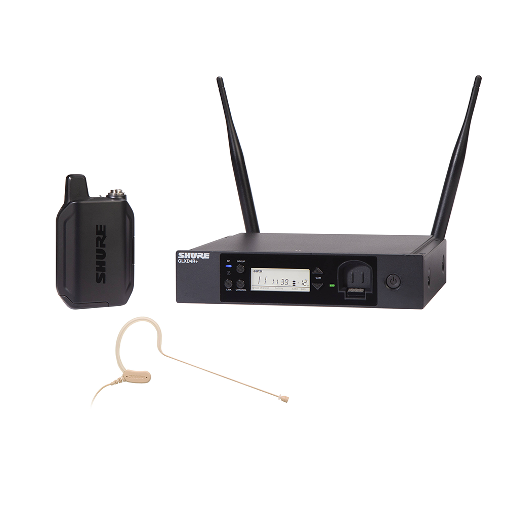 Shure GLXD14R+ Wireless Rack System with MX153 Headset Microphone