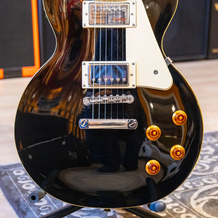 Epiphone - Les Paul STD Ebony w/ NEW Black & White Gibson Gig Bag - 2015 - Used
