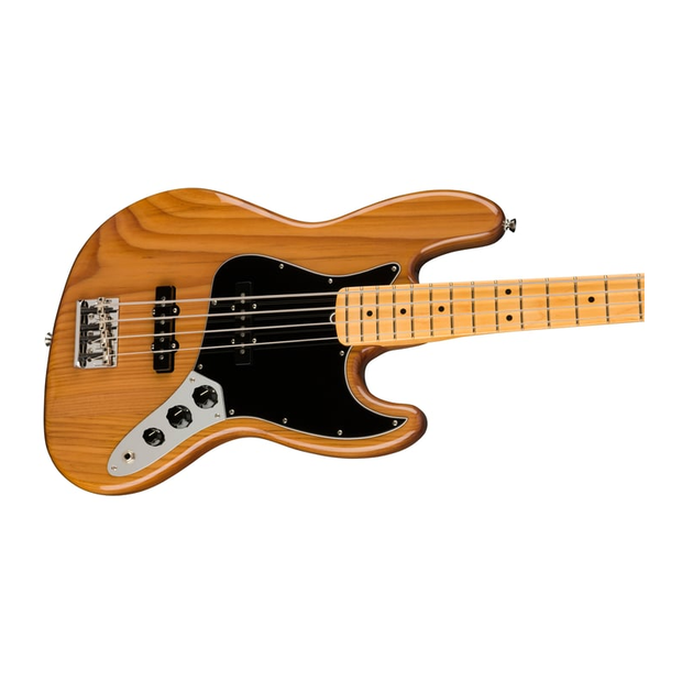 Fender American Professional II Jazz Bass Maple Fingerboard Electric Bass Guitar - Roasted Pine