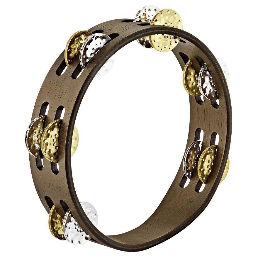 Meinl Double Row Tambourine Nickle/Brass - Walnut