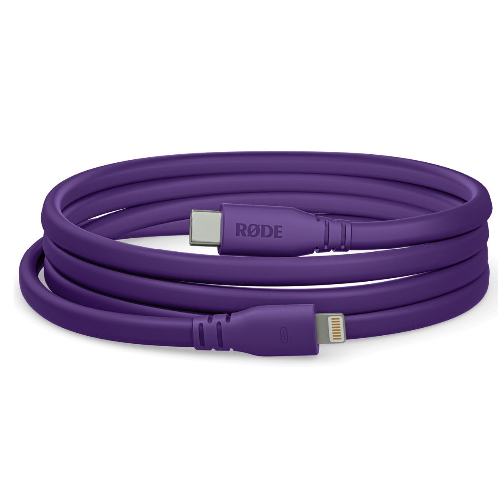 Rode Microphones SC19-PU High-quality, 1.5m-long USB-C to Lightning cable - Purple