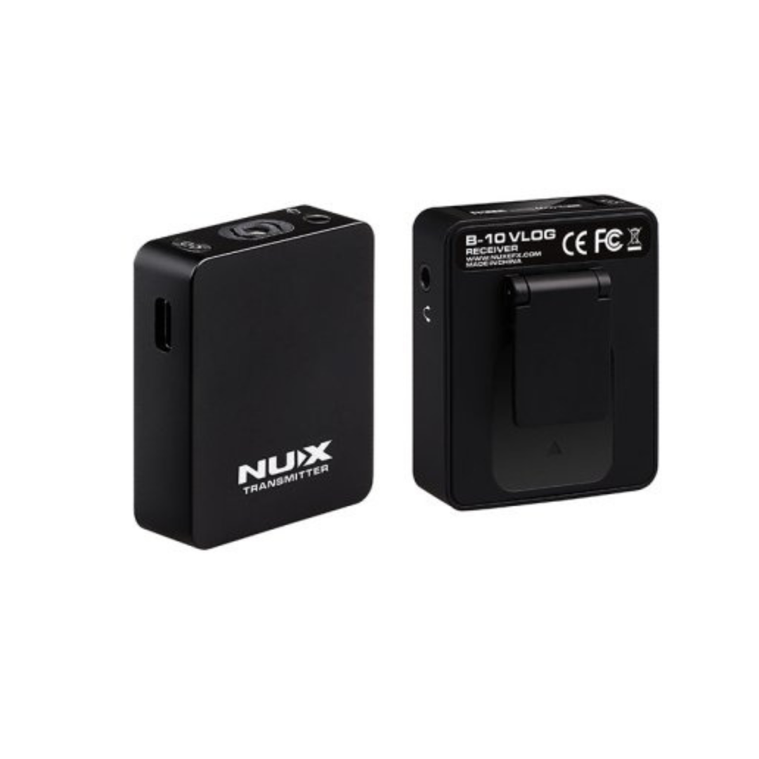 Nux B-10 2.4GHz Wireless Lavalier Vlog Microphone System