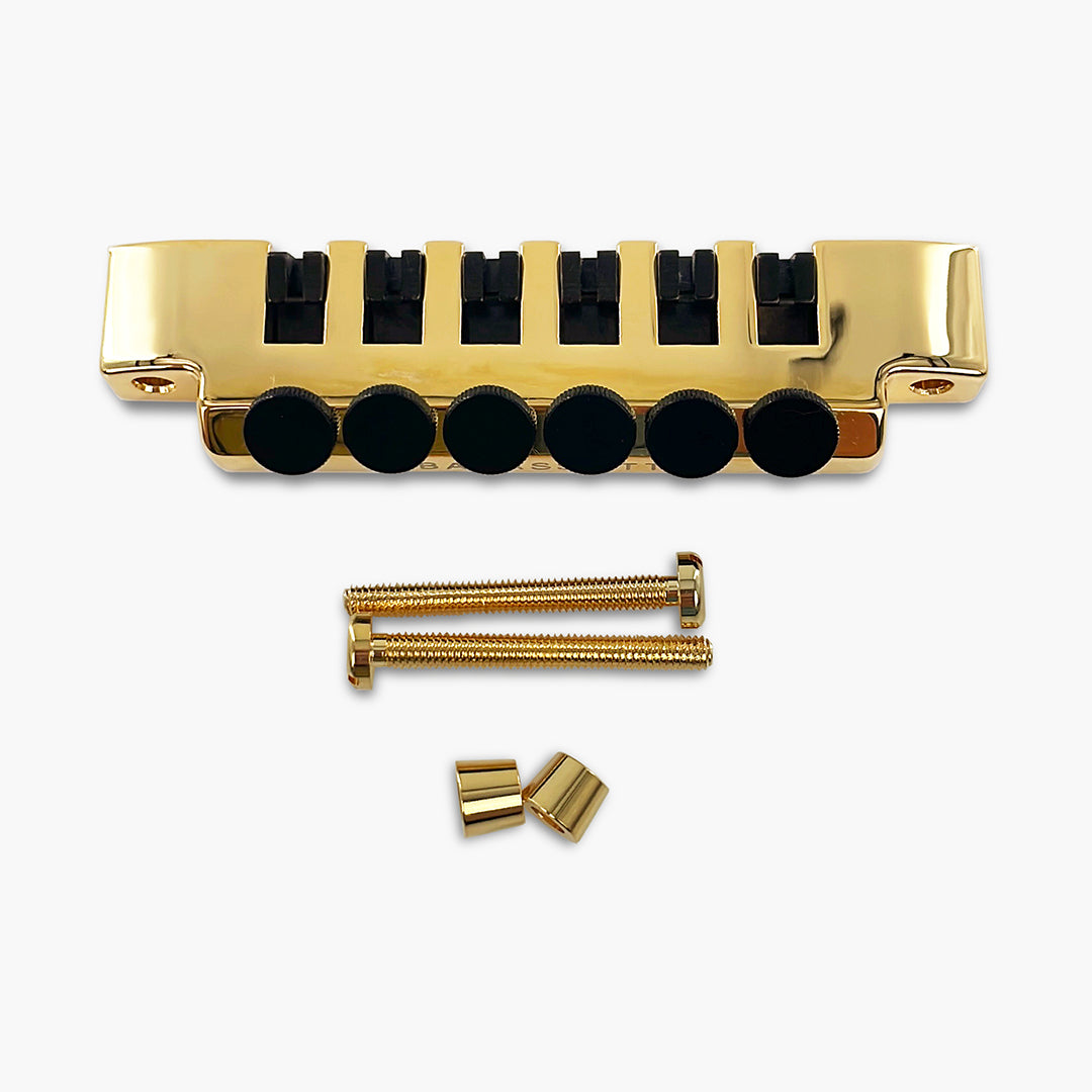 Allparts TP-3348-002 Leo Quan® Badass FTT™ Fine Tuner Tailpiece, Gold