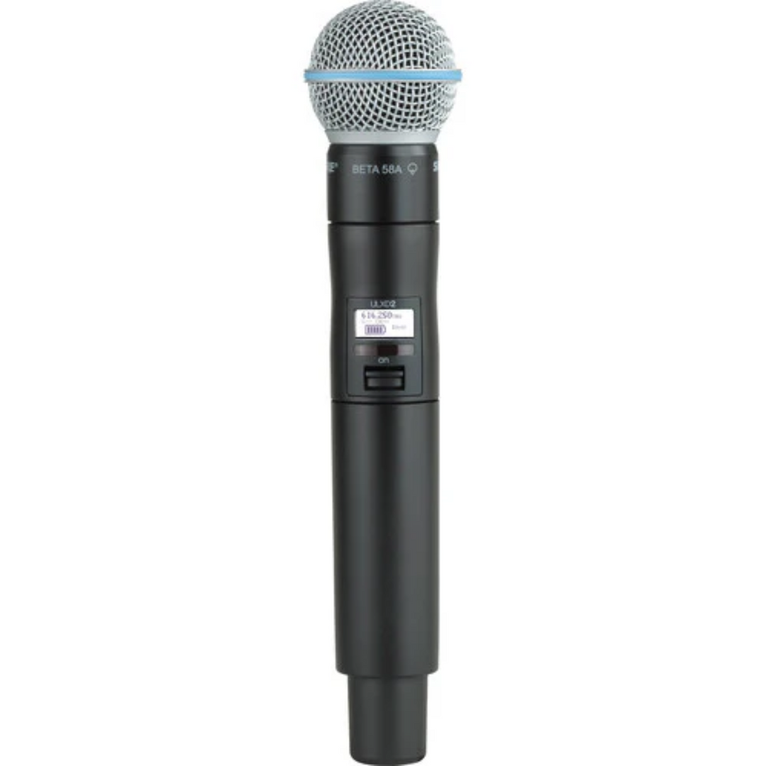 Shure ULXD2/B58 Digital Handheld Wireless Microphone Transmitter with Beta 58A Capsule (G57: 470 to 608 MHz)