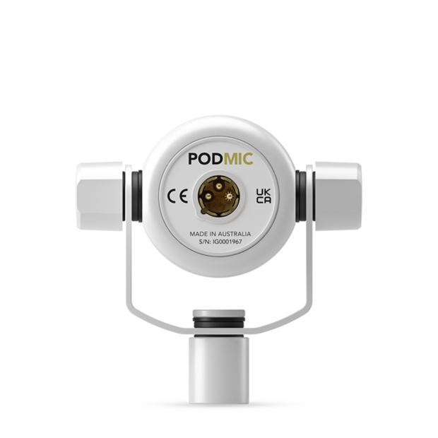 Rode PodMic Dynamic Podcasting Microphone - White