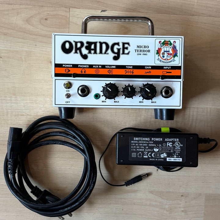 Orange - Micro Terror Hybrid 20 MINI GTR Head w/ Power Supply - USED