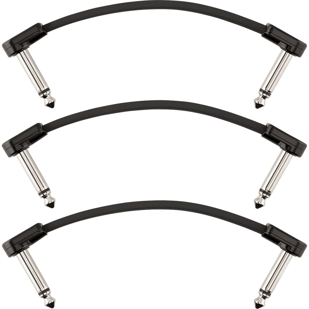 Fender Blockchain 4" Patch Cable, 3-Pack, Angle/Angle