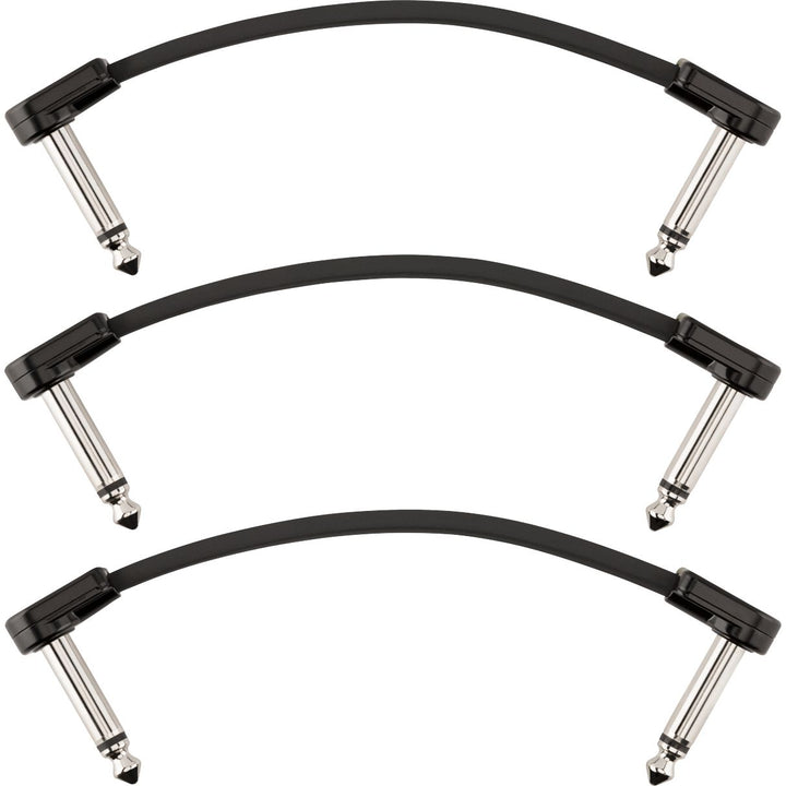 Fender Blockchain 4" Patch Cable, 3-Pack, Angle/Angle