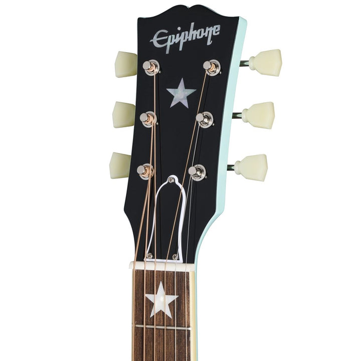 Epiphone J-180 LS Acoustic/Electric Guitar with Hardshell Case - Kerry Green