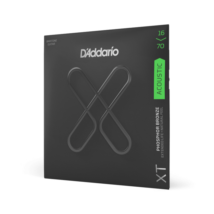 D'Addario XTAPB1670 Set Acoustic XT Baritone Phosphor Bronze Custom Light