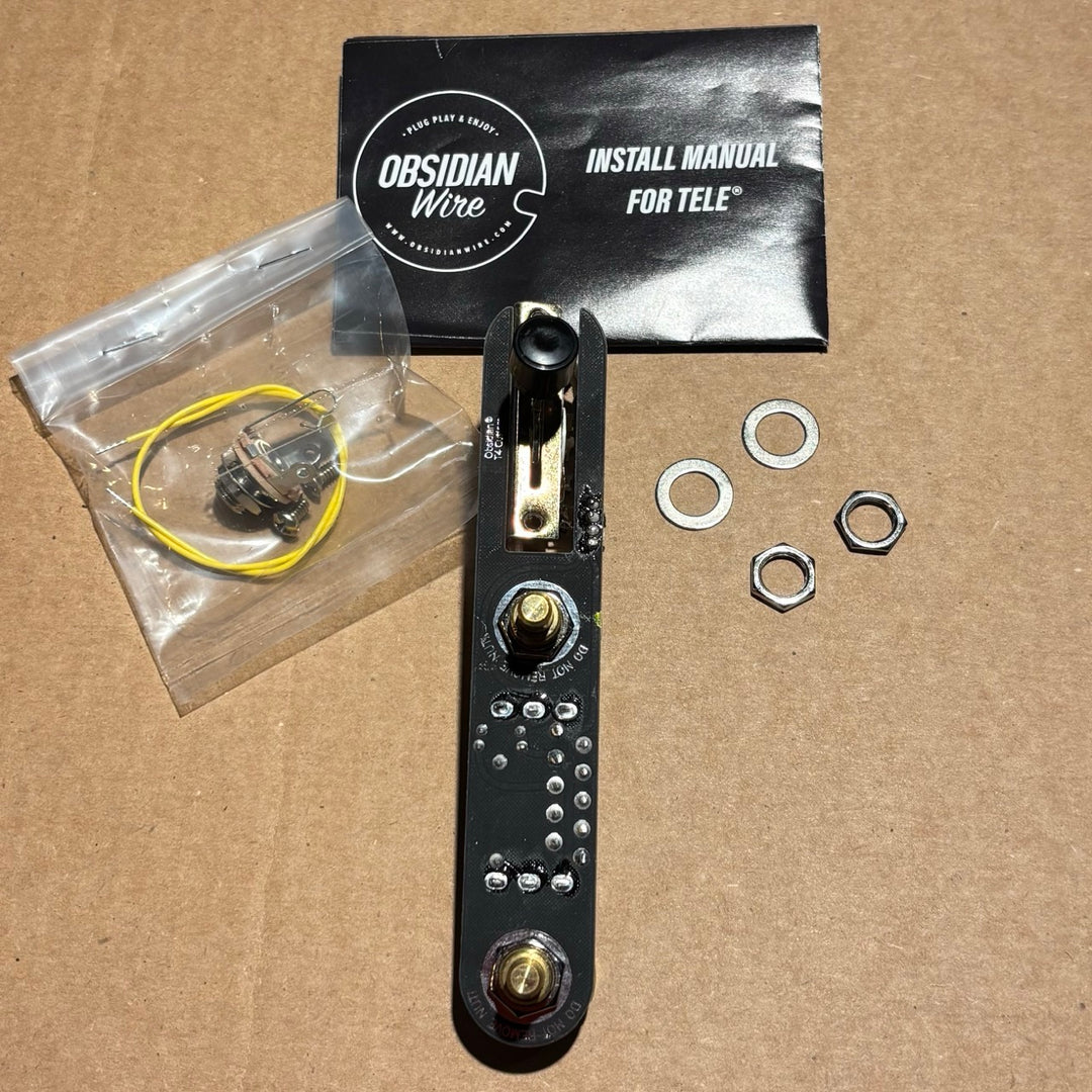 Obsidian - Custom T4-250k 4 Way Solderless Wiring Harness For Telecaster - USED