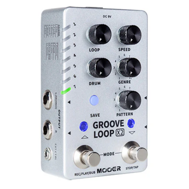Mooer M721 Groove Loop x2 Stereo Looper & Drum machine Effects Pedal