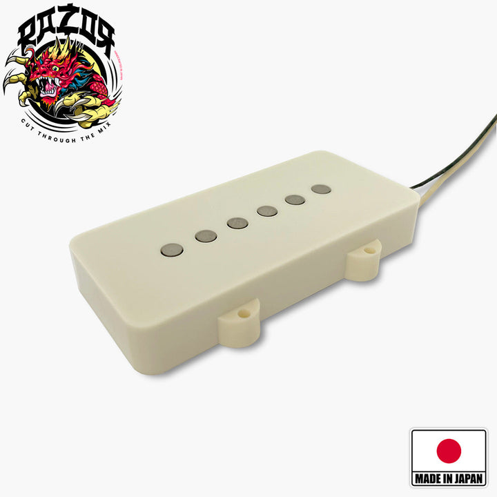 Allparts RZR-10100 Razor® Mangetsu Full Moon Bridge Pickup For Jazzmaster® - Aged White