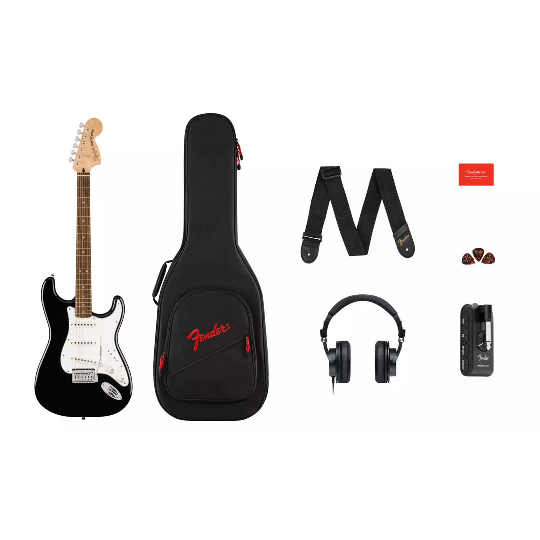 Fender Affinity Series Stratocaster Mustang Micro Player Pack (Black)