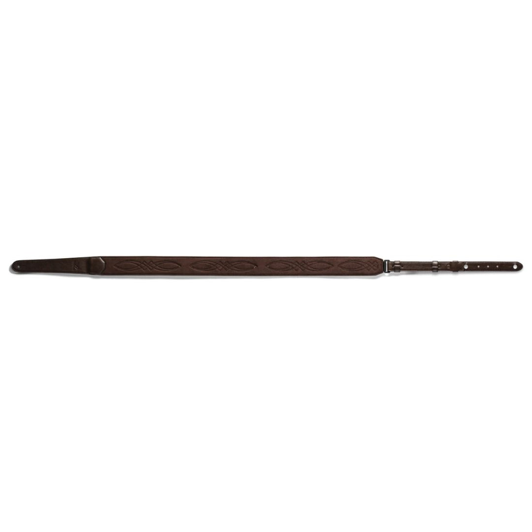 Taylor Guitars 2'' Vegan Leather Strap with Stitching - Chocolate Brown