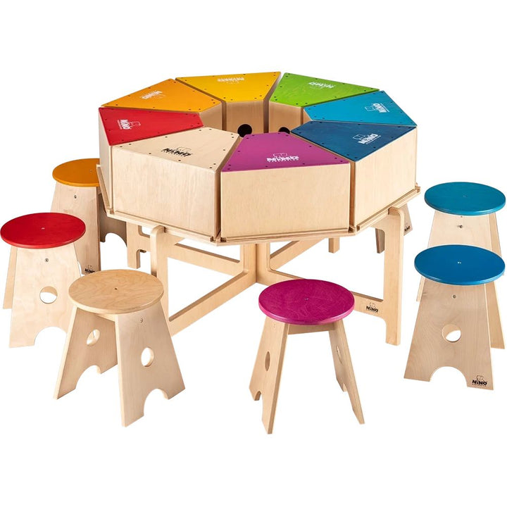 Nino Percussion Deluxe Classroom Cajon Group Rhythm Set