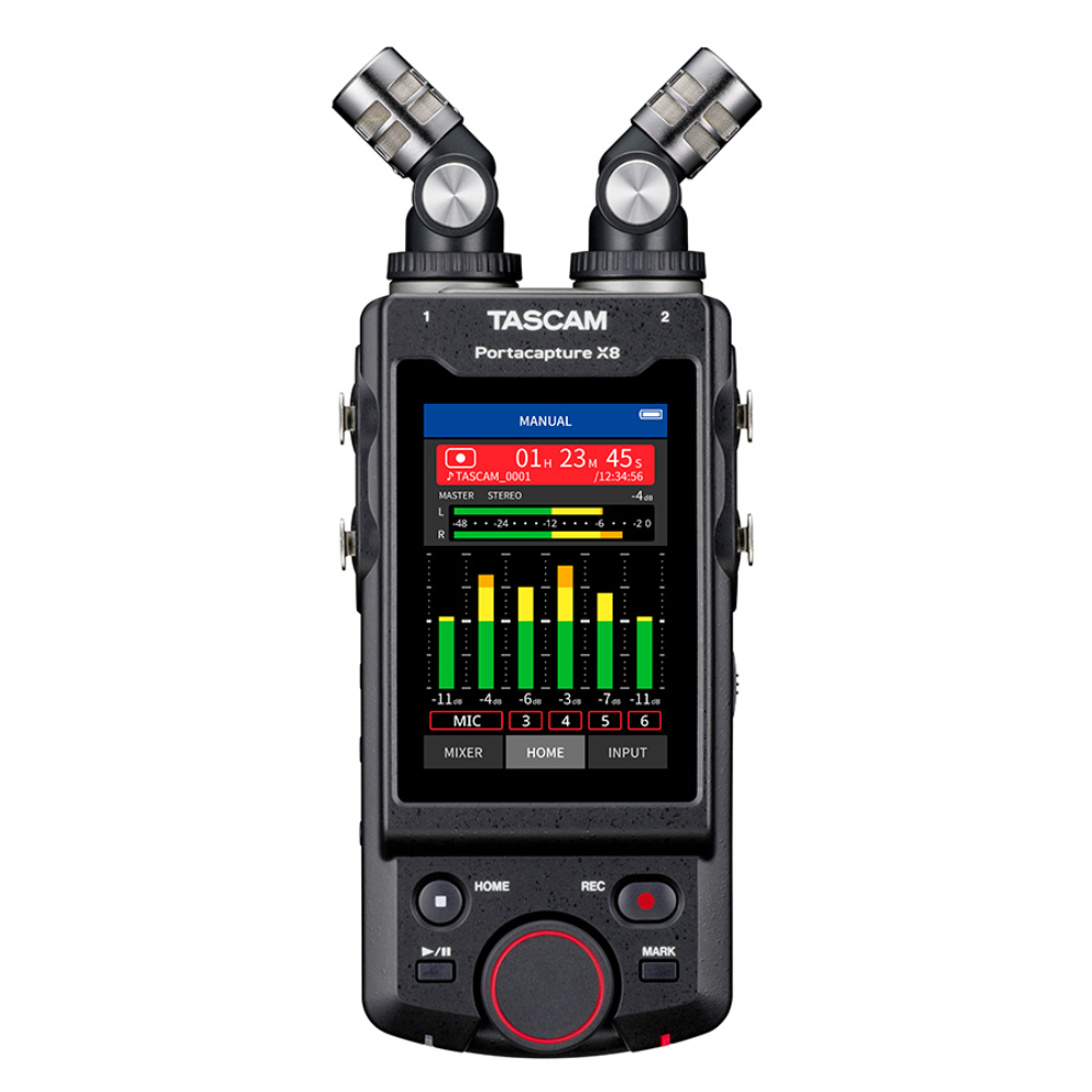 Tascam Portacapture X8 6-Input / 6-Track Handheld Adaptive Multitrack Recorder