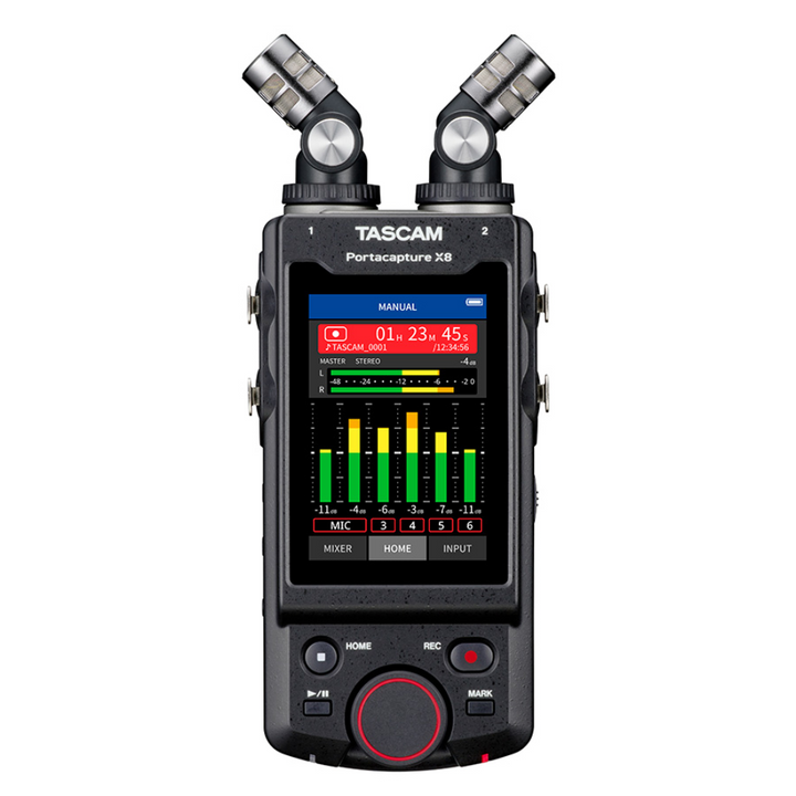 Tascam Portacapture X8 6-Input / 6-Track Handheld Adaptive Multitrack Recorder