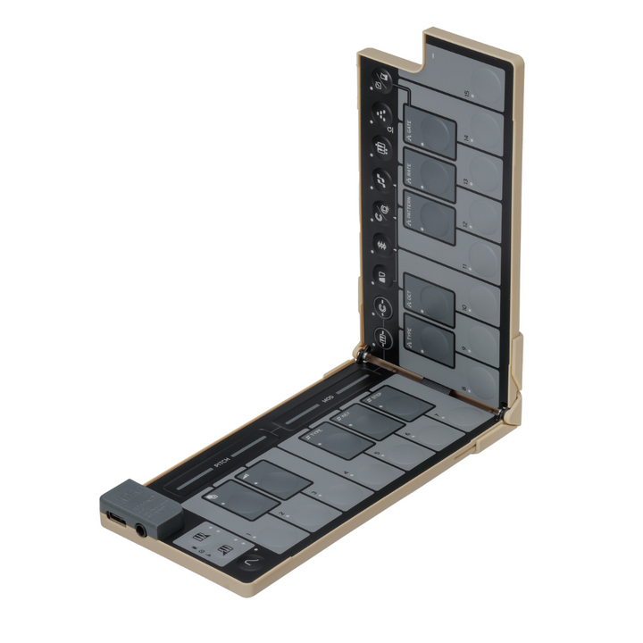 Korg NANOKEYFDSB Foldable pocket size MIDI Keyboard - Sand Beige