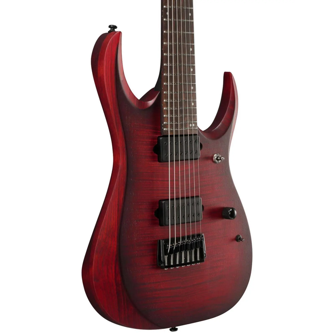 Ibanez RGD721FAWUF RGD 7 Strings Electric Guitar (Stained Wine Red Bust Flat)