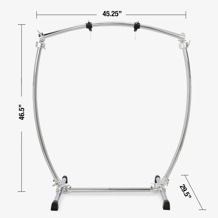Gibraltar GCSCG-L Curved Bar Gong Stand with Chrome Clamps