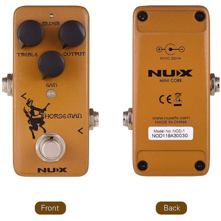 Nux NOD-1 Mini Core Series Horseman Overdrive Guitar Effects Pedal