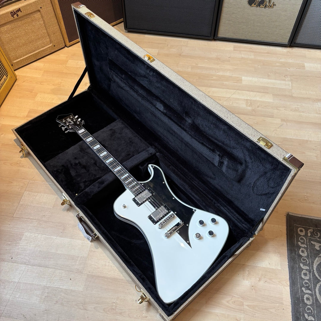 Hagstrom  Fantomen Electric Guitar with Hard Shell Case (White Gloss) FANT-WHT