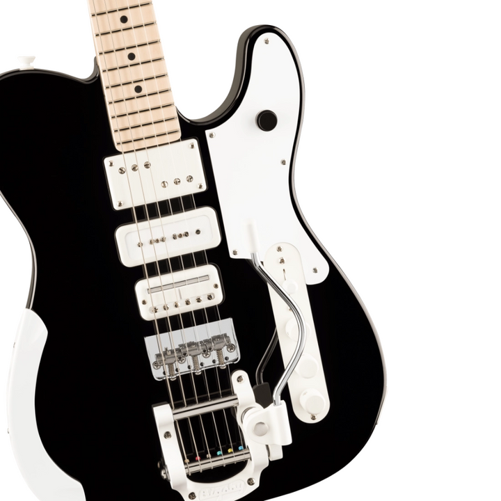 Fender Jack White Triplecaster (Black) Maple Fingerboard Electric Guitar