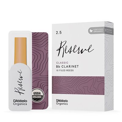 D'Addario Woodwinds ODCT1025 Reserve Classic, Bb Clarinet - Box Of 10 - 2.5