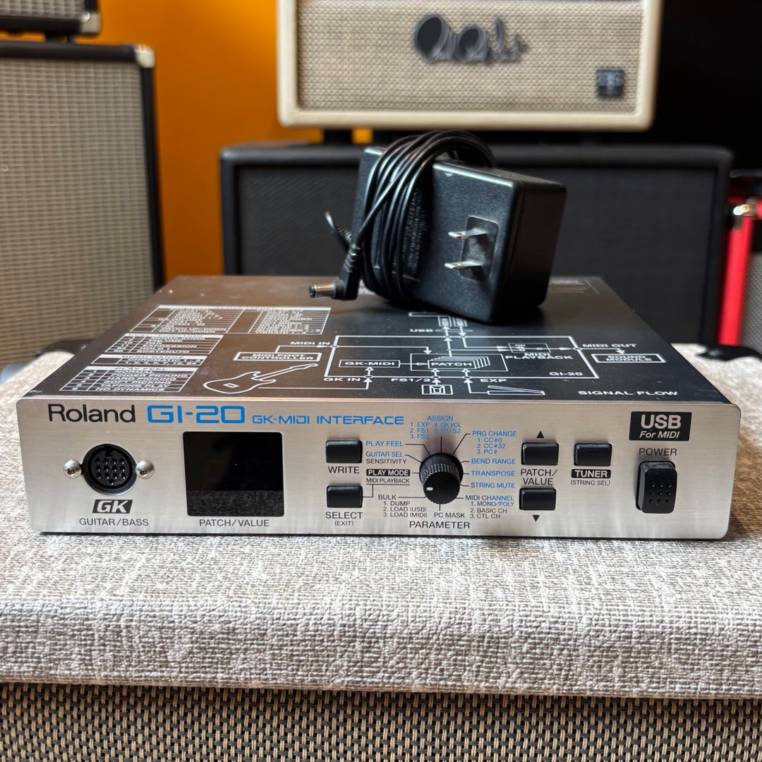 Roland - GI-20 GK MIDI Interface 1/2 Rack w/ Power Supply (2003) - USED