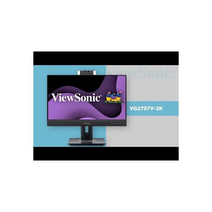 Viewsonic VG2757V-2K 27" Video Conferencing Monitor  QHD 1440p, IR Webcam, 90W USB-C, Docking