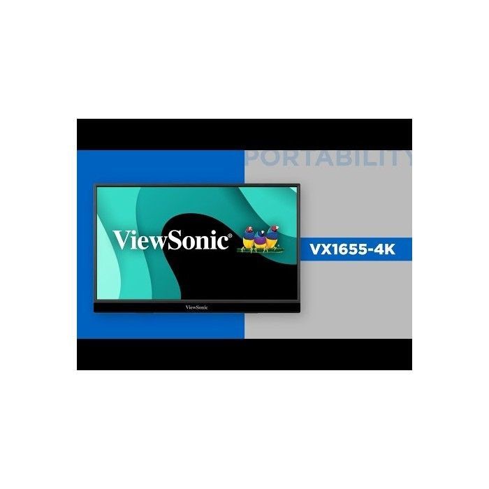 Viewsonic VX1655-4K 15.6" Portable 4K UHD Monitor  USB-C 60W, mini-HDMI