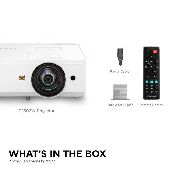 Viewsonic PS502W Projector  WXGA 1280x800, 4,000 Lumens, Education Focused