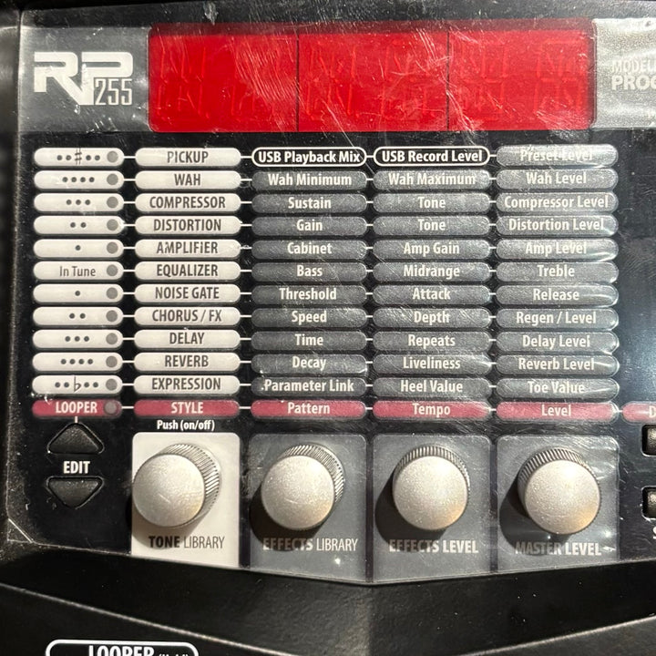 Digitech - RP255 Multi FX GTR Processor w/ Power Supply (No Box) - USED