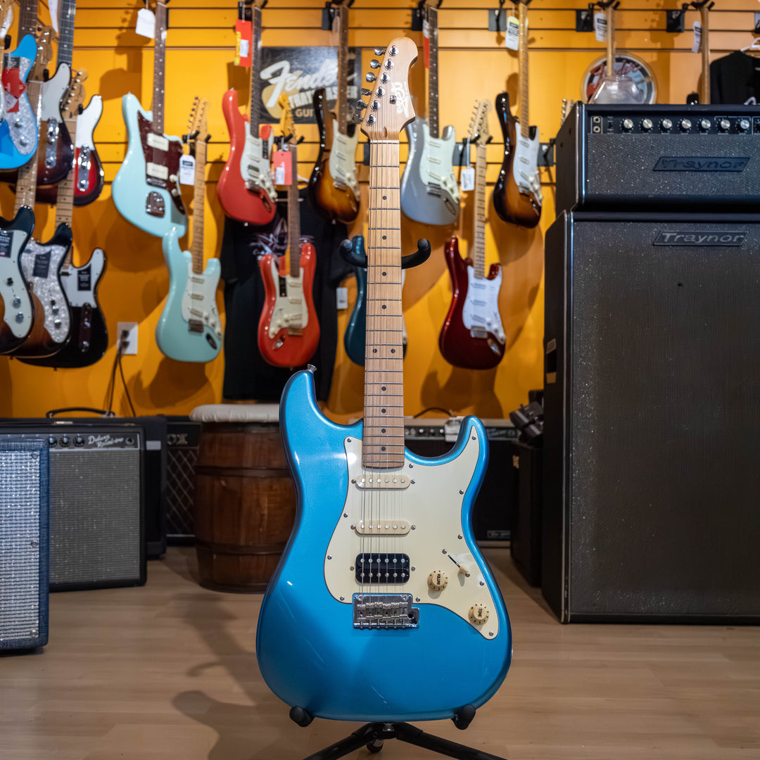 Jet Guitars - "JS-400" Roasted Maple HSS Strat Copy - "Lake Placid Blue" - (No Case Or Bag) - USED