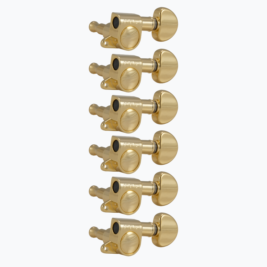 Allparts TK-7921 Grover® 205C6 6-in-line Mini Rotomatics Gold 205G6