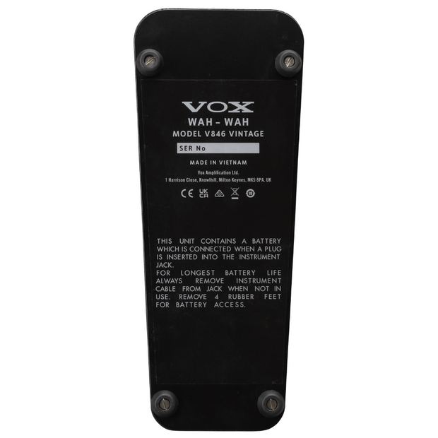 Vox V846 Vintage Reissue Wah Pedal