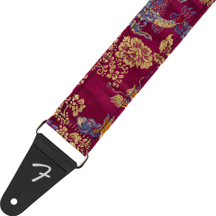 Fender Satin Dragon Strap -  Wine