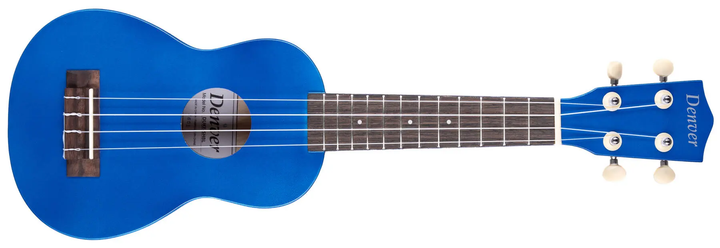 Denver DUKE-SHBL Shiny Series Soprano Ukulele - Blue