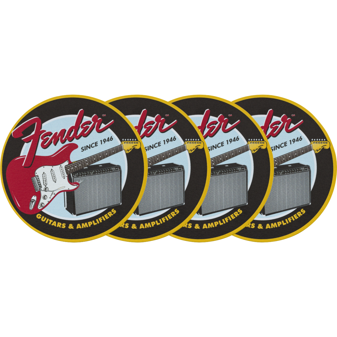 Fender™ 1946 Guitars & Amps Coaster Set