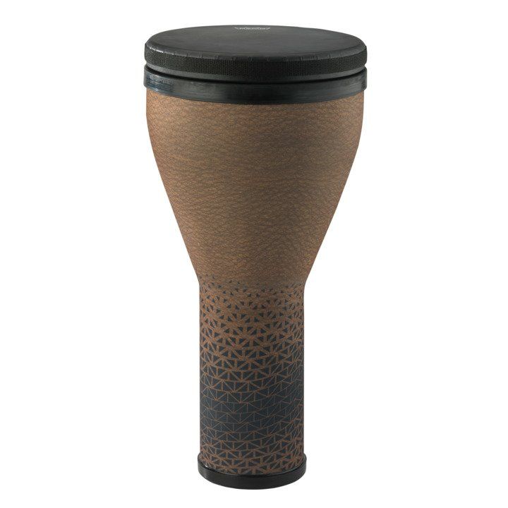Remo DJ-2510-64 Festival Djembe, Pre-Tuned, 10" Diameter, 20.5" Height, BLACK SUEDE FLIPTOP Replaceable, Cafe
