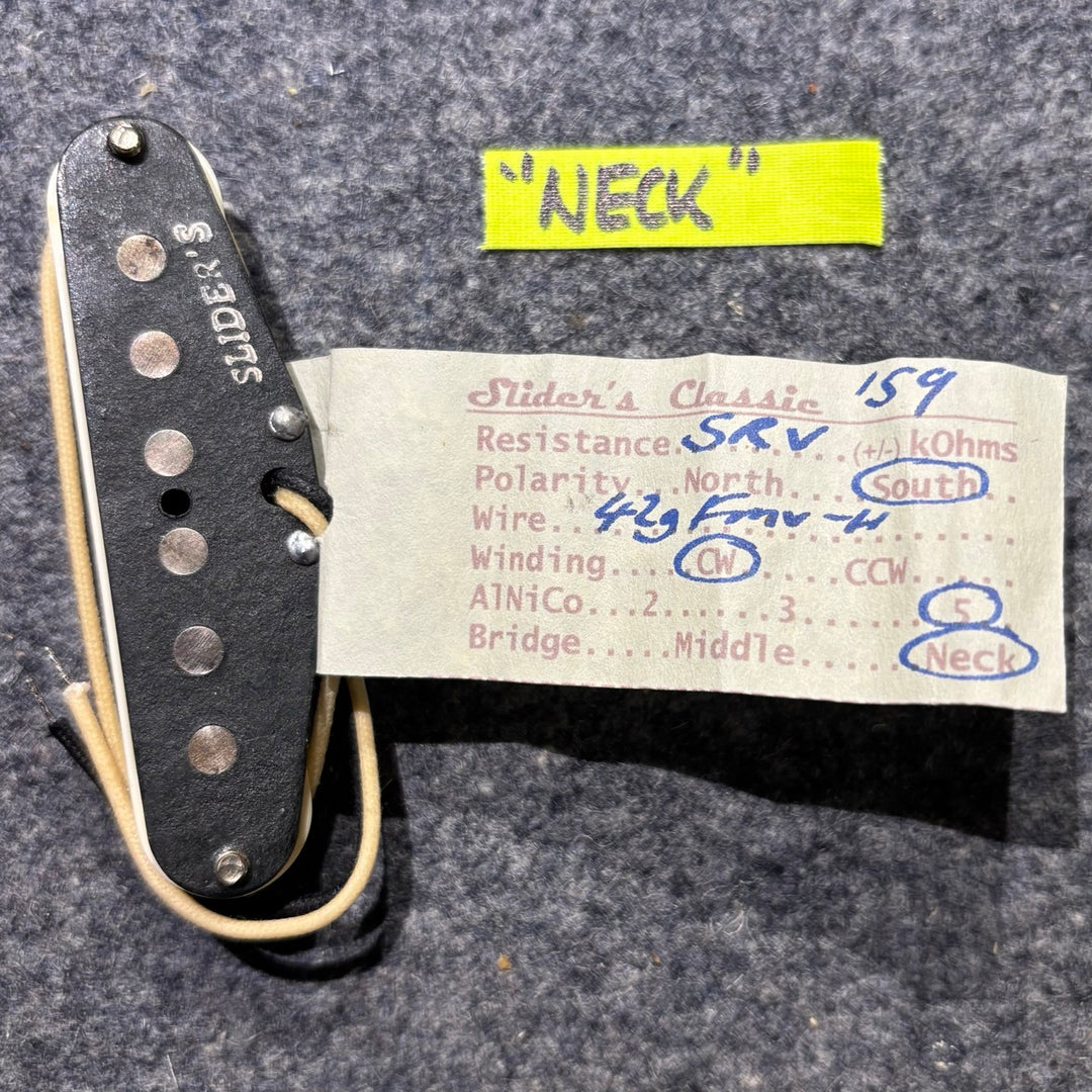 Sliders - SRV '59 Aged White Stratocaster Pickup Set (Never Installed ) - MINT