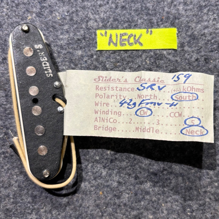 Sliders - SRV '59 Aged White Stratocaster Pickup Set (Never Installed ) - MINT