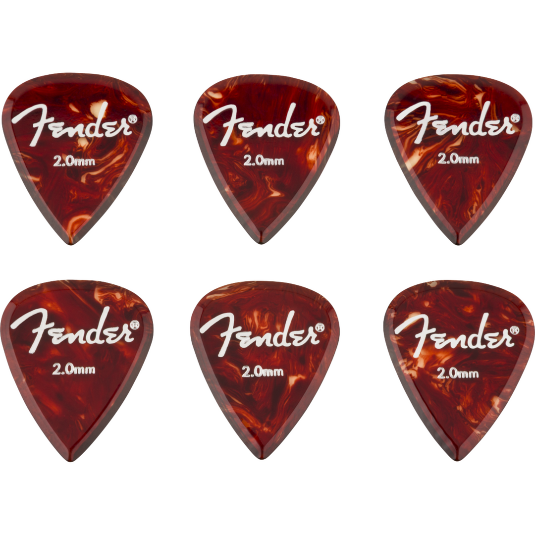Fender Aero Acrylic Picks -  6-count -  2.0mm
