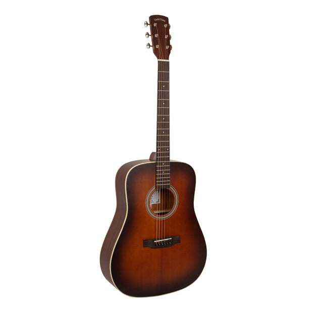Gold Tone The Dread: Acoustic-Electric All Solid Wood Guitar with Bag - Satin Burst